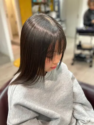 ミディアム 佐藤 凛のヘアスタイル