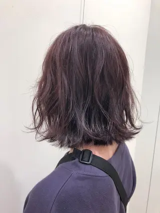 ミディアム カラー ケアブリーチ 坪井佑樹のヘアスタイル