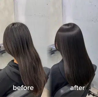 ロング カラー ヘアアレンジ 新宿 /髪質改善/ 縮毛矯正/ヒュウガのヘアスタイル