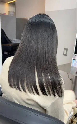 セミロング 銀座/髪質改善カラー 酸性ストレート🍎のヘアスタイル