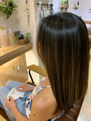 ロング カラー 船津武俊 フナツタケトシのヘアスタイル