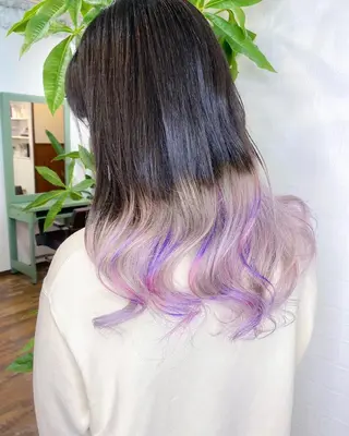 セミロング カラー ヘアアレンジ Re:ta KANZOのヘアスタイル