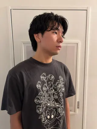 パーマ メンズ riria/ボブ /ブラウンカラー🎀のヘアスタイル