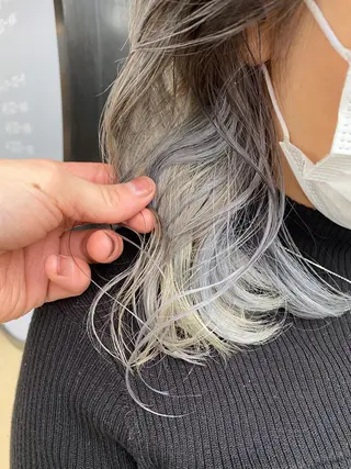 ミディアム カラー Gain池下 レディースのヘアスタイル