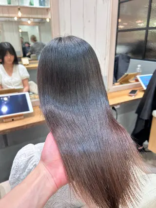 ロング ボブ/レイヤーボブ/ 髪質改善/梶川 夏季のヘアスタイル
