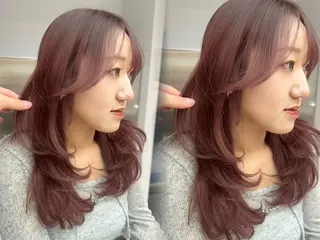 ロング カラー ブリなしWカラー✨️ 髪質改善【タケル】のヘアスタイル