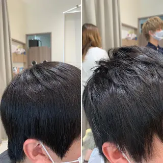 ショート パーマ メンズ 【メンズ縮毛矯正】 田中秀斗のヘアスタイル