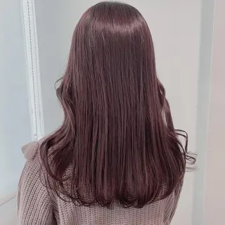 ロング カラー ヘアアレンジ トレンドモテカラー 🩷色落ちまで可愛くのヘアスタイル