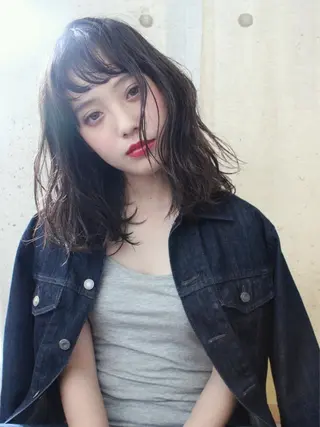 セミロング カラー パーマ ooit所属・ooit 【オーイット】のヘアスタイル