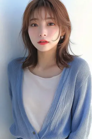 ミディアム 【日韓風、レイヤー】 🤍ひらい　なつきのヘアスタイル