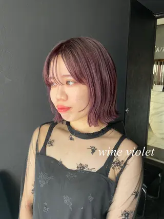 カラー ZAZA AOYAMA所属・ブリーチ・デザイン カラー/江原のヘアスタイル