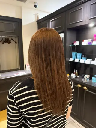 ロング カラー 松江 優空のヘアスタイル