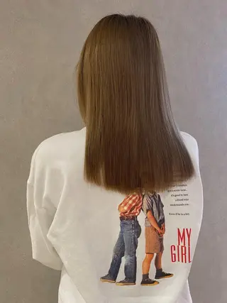 セミロング カラー ヘアアレンジ 🧡梅田ハイトーン カラー🧡runaのヘアスタイル