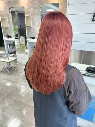 セミロング 縮毛矯正✖髪質改善 仁木伸明のヘアスタイル