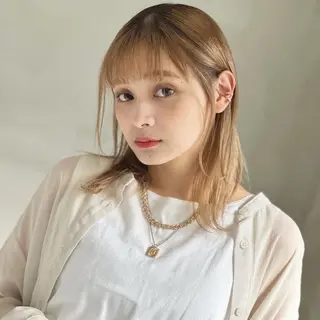 ミディアム 💙Sayaka／ NE/LO💙のヘアスタイル