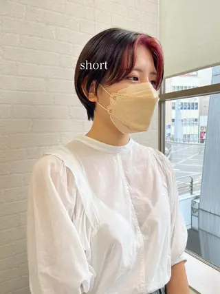 ショート カラー 初めてのショート お任せください✂️のヘアスタイル