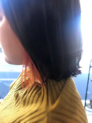 ミディアム カラー BEACH　HAIR&NAIL所属・両国駅徒歩1分⭐️ アイロン仕上げのヘアスタイル