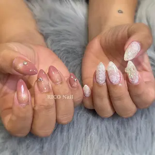 ネイル RICO NAIL所属・RICO Nail パーツつけ放題🌈のネイルデザイン