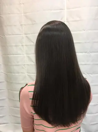 ロング カラー パーマ Min Te Lash 石澤のマツエク・マツパデザイン