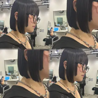 ショート カラー 髪質改善ストレート /暖色カラー🎀🪞のヘアスタイル