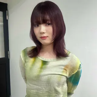 ミディアム カラー レイヤーカット/暖色 カラー/mao🎀のヘアスタイル