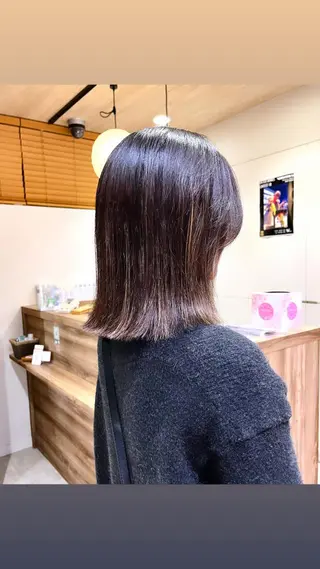 ショート 産休中です 艶カラー♡オカのヘアスタイル