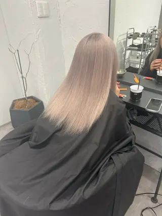 カラー DAO所属・anju/大阪/ ハイトーン/心斎橋のヘアスタイル