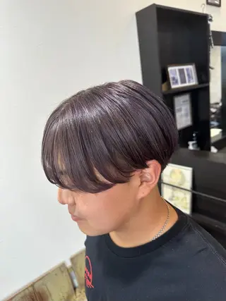 ショート カラー メンズ カラー/毛流れカット 特化︎ ひなり🥀のヘアスタイル