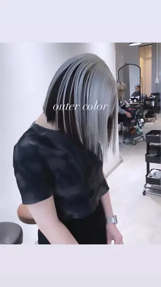 ショート カラー 💜ハイトーン💛 マジカルかいちゃんのヘアスタイル