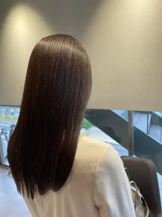 ロング 韓国風/オシャレ /縮毛矯正/滝口琴未のヘアスタイル