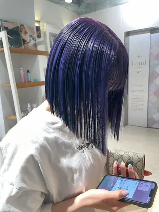 ショート カラー 🥇KEN /レイヤー/艶カラーのヘアスタイル