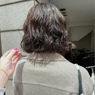 ショート パーマ ヘアアレンジ 🌐サトウ リョウ🌐のヘアスタイル
