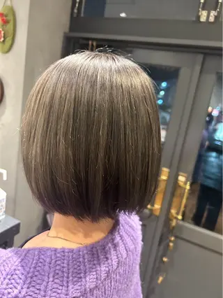 ミディアム カラー レディース特化 ナチュラル☘︎︎芹七のヘアスタイル