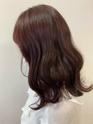 ミディアム カラー 暖色専門美容師🎀 お客様満足度◎のヘアスタイル