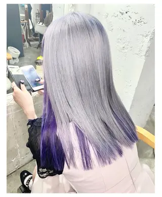 ミディアム カラー GARU-ガル-所属・TSUNO🦖 派手髪/オタク美容師のヘアスタイル