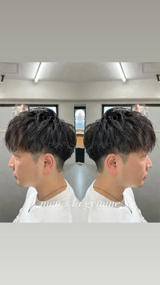 パーマ メンズ 💎メンズパーマ特化 🥇癖毛活かしのプロのヘアスタイル