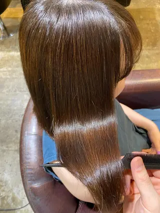 セミロング hair moija所属・宮成 佑介のヘアスタイル