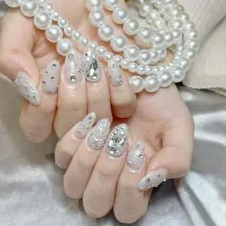 ネイル RAFFINE 月🦋🩵のネイルデザイン