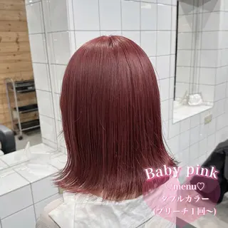 ミディアム 盛れる暖色🎀ガーリ ーヘア🎀きっかのヘアスタイル