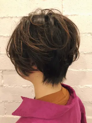ショート カラー 口コミ評価4.9⭐︎ カワナベ　マサシのヘアスタイル