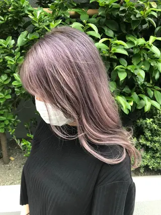 セミロング カラー 矢島颯哉/ハイトーン ブリーチカラー💎のヘアスタイル