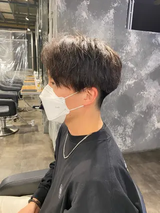 ショート パーマ メンズ 🟦ニュアンス/メン ズパーマ横浜🟦のヘアスタイル