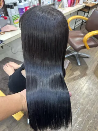 ミディアム カラー 髪質改善ストレートo rメンズスタイル今岡のヘアスタイル