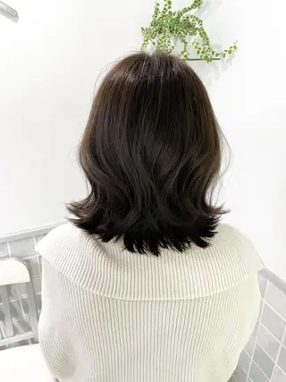 ミディアム カラー miyu 美髪縮毛矯正𓂃꙳⋆のヘアスタイル