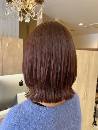 ミディアム カラー gabi hair LOOB所属・hina ★秋葉区★のヘアスタイル