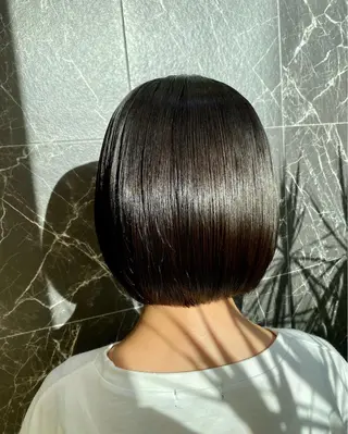 ミディアム 🔸縮毛矯正/髪質 改善カラー石崎🔸のヘアスタイル