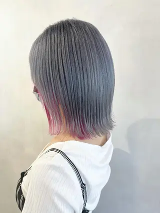 ミディアム カラー 🦋レイヤーカット ミドリカワ🦋のヘアスタイル