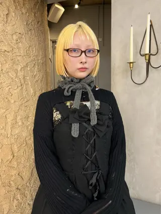 ミディアム カラー haco＋所属・圧倒的デザイン力 店長🎨RENAのヘアスタイル