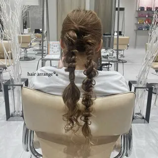 ロング ヘアアレンジ バレイヤージュ/ヘア アレンジ/shionのヘアスタイル