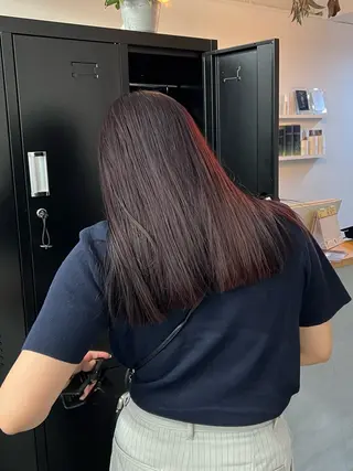 ロング カラー モリ ナツルのヘアスタイル